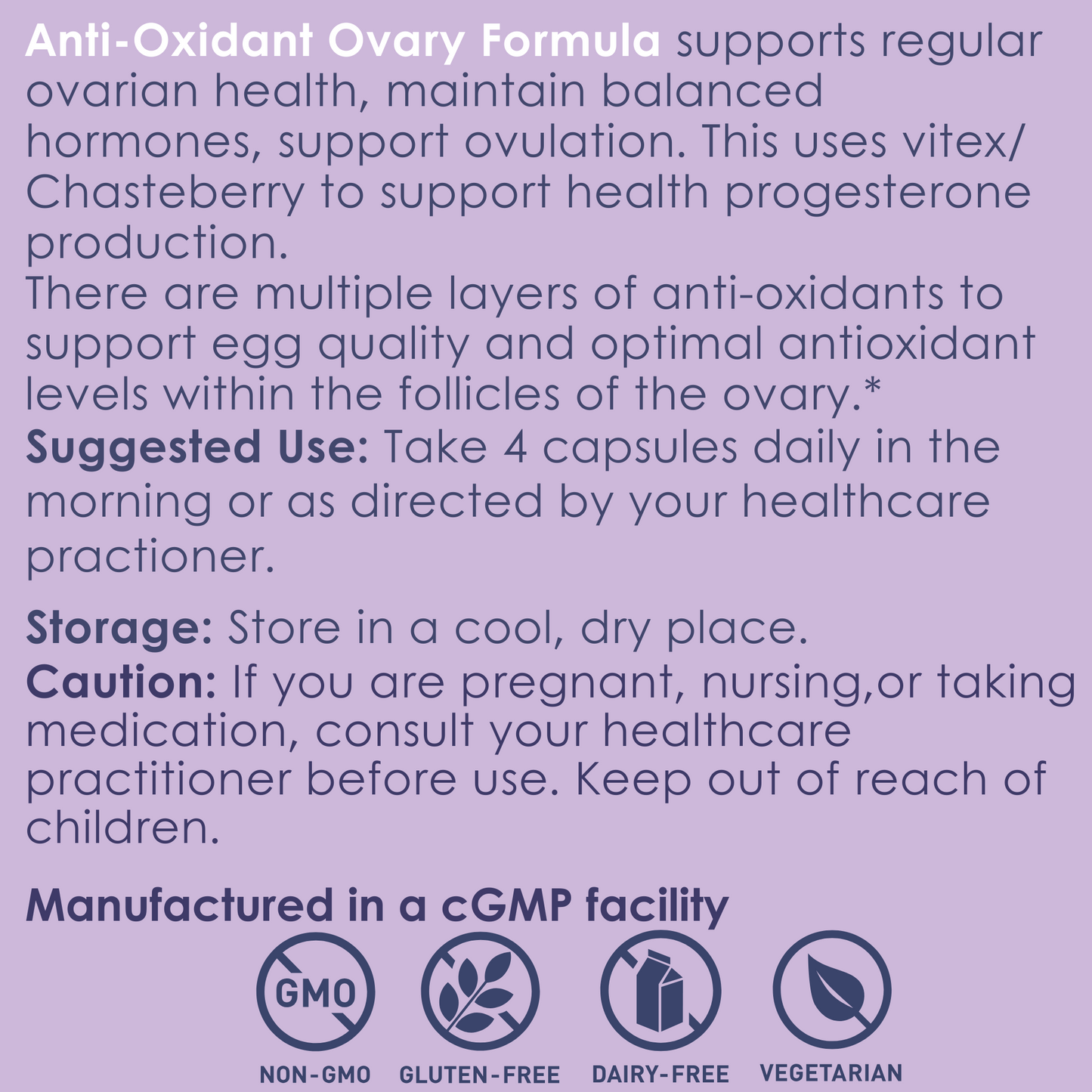 Anti-Oxidant Ovary Formula